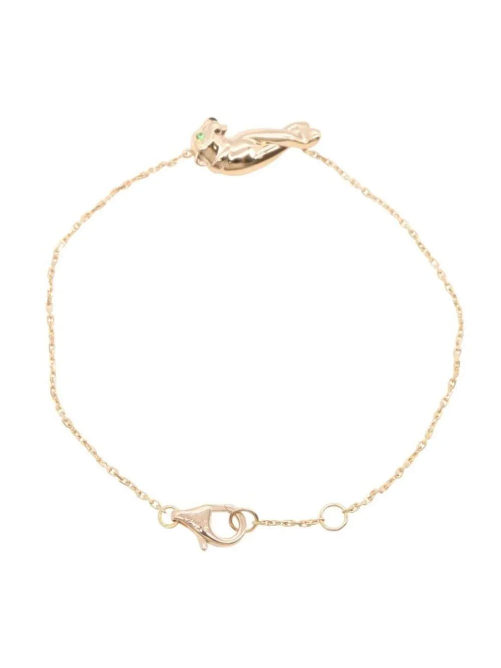 Cartier Bracelet Panthere Tsavorite Onyx 15.5 18k Pink Gold